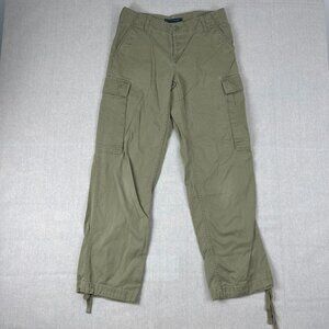 Ralph Lauren Vintage Unisex Khaki Classic Chino Cotton Polo Cargo Pant Size 8